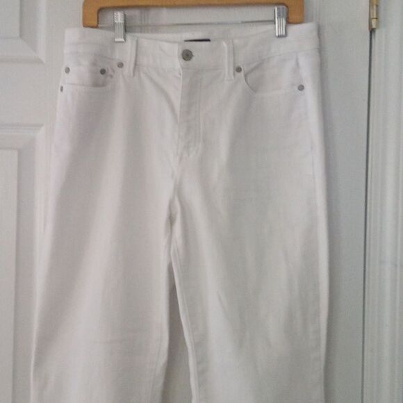Talbots white Curvy Barely Boot Jeans  Sz 10 NWOT - Picture 3 of 9